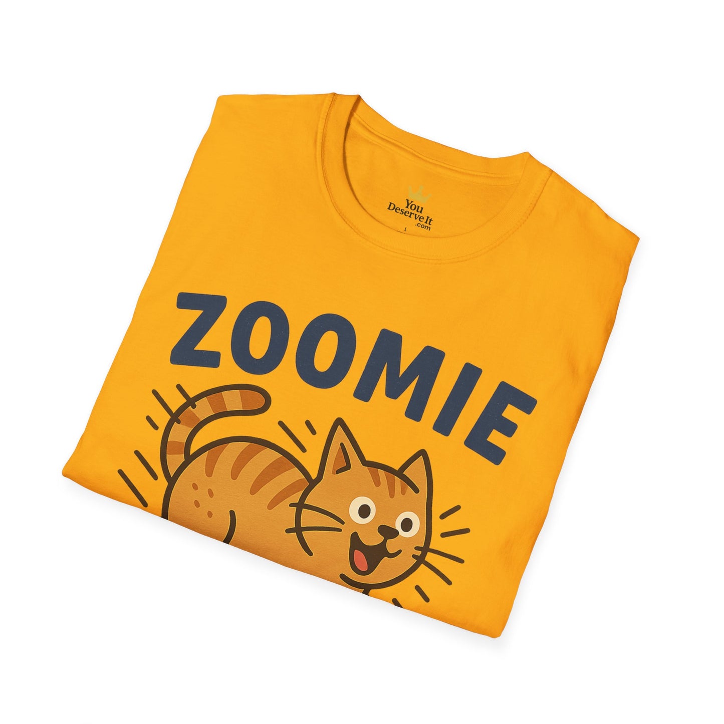Cute Cat Zoomie Zone T-Shirt, Cat Lover Gift, Funny Pet Tee, Animal T-Shirt, Casual Everyday Top