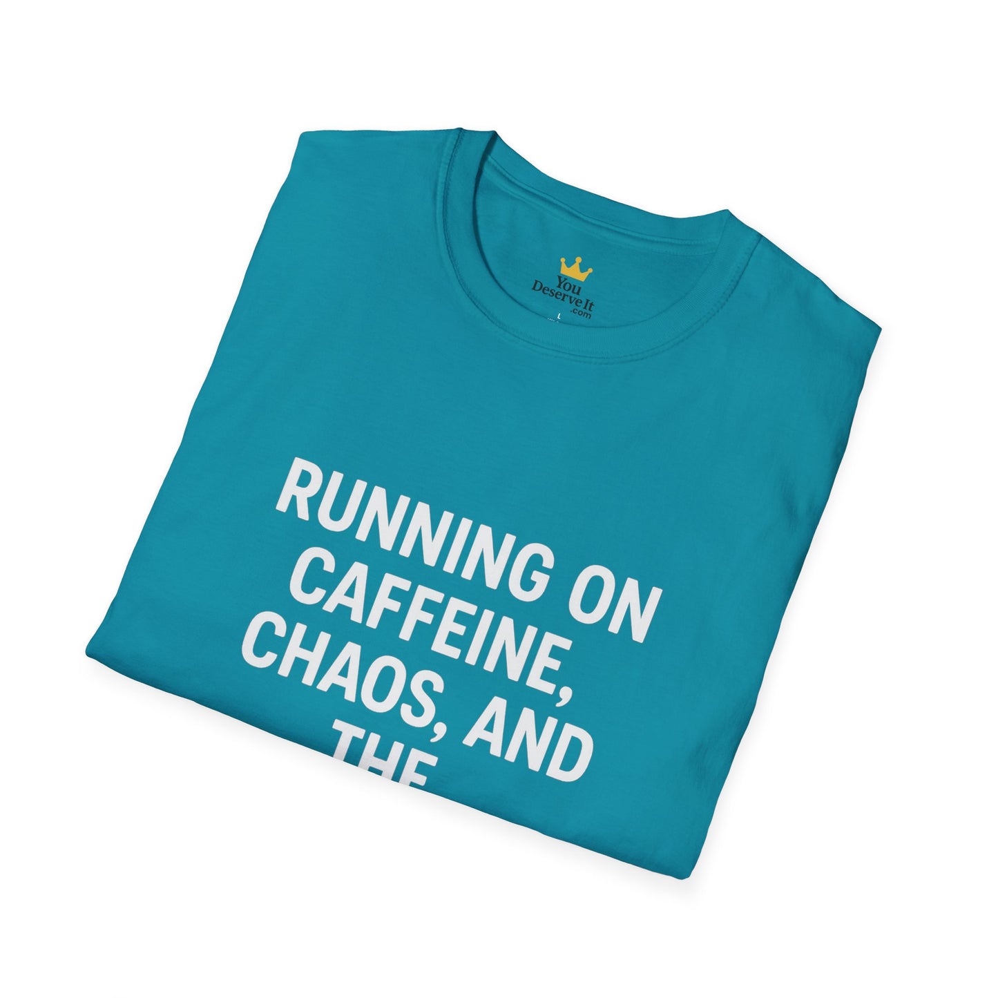 Caffeine Chaos & Audacity Shirt | Funny Sarcastic Quote Tee | Introvert Humor Gift