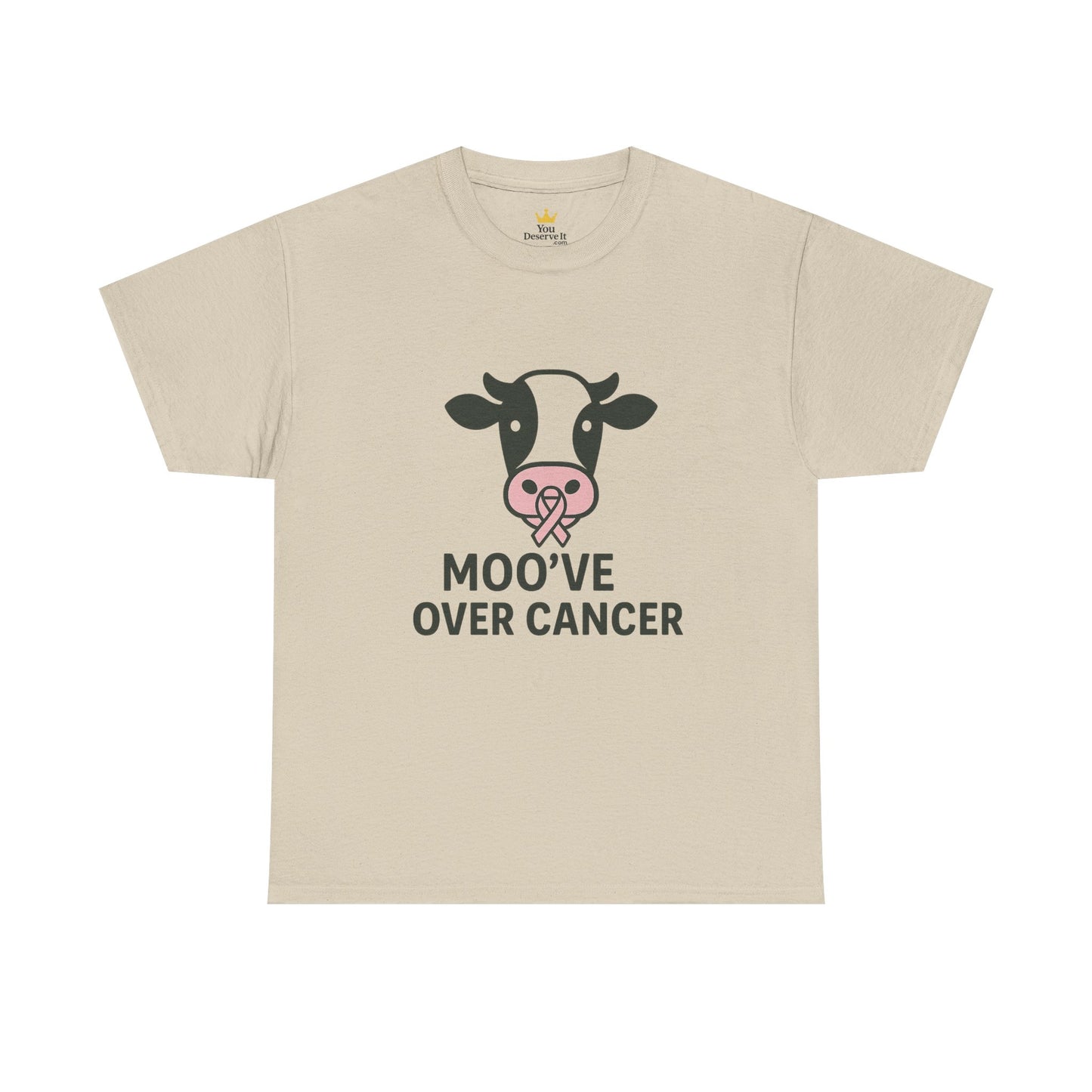 Moo've Over Cancer | Breast Cancer Awareness Cow Tee