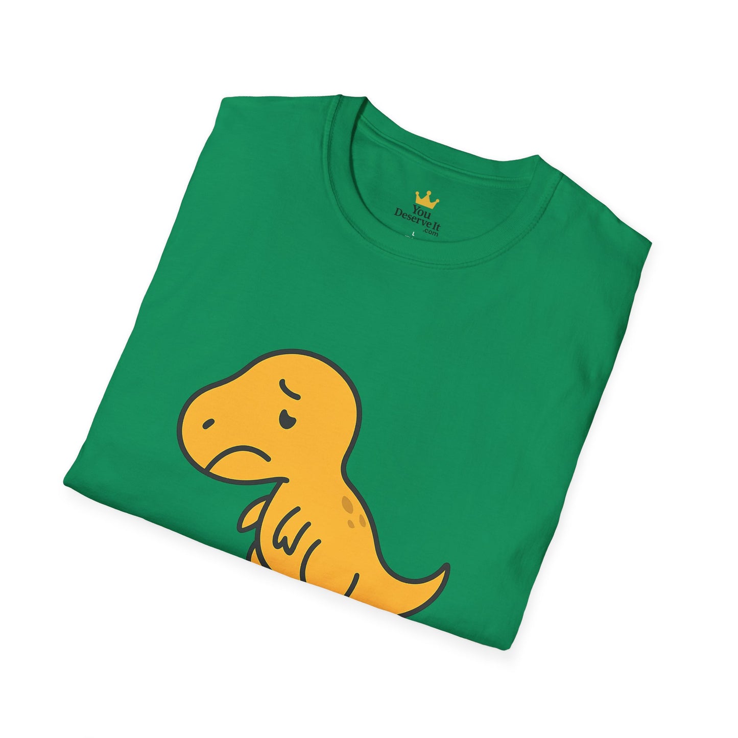 Just Can't Dinosaur T-Shirt | Funny T-Rex Mood Tee for Adults & Teens