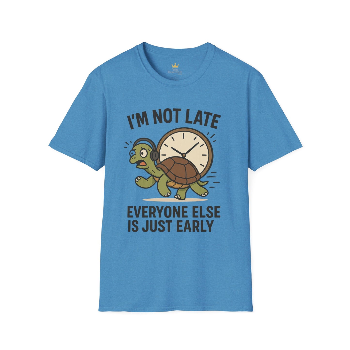 Funny Turtle T-Shirt, Humorous Gift for Friends, Unisex Graphic Tee, Birthday Present, Casual Wear, Animal Lover Shirt