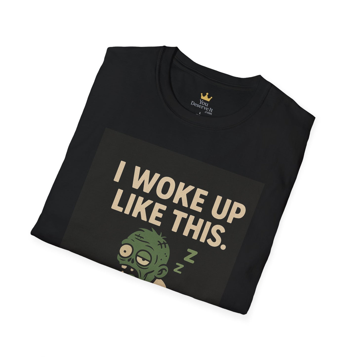 I Woke Up Like This Tired Zombie Shirt | Funny Sleepy Halloween Graphic Tee