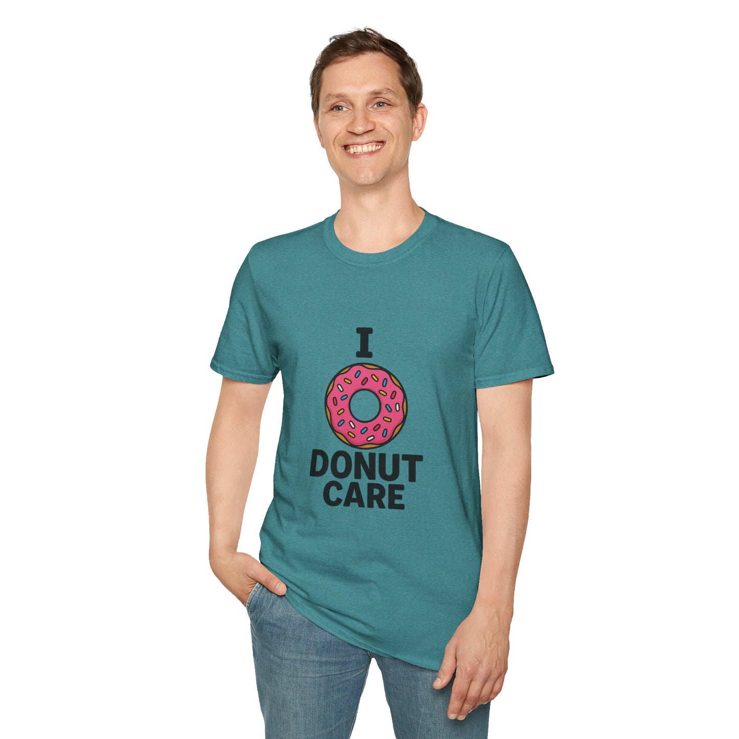I Donut Care | Funny Pink Sprinkle Donut Shirt