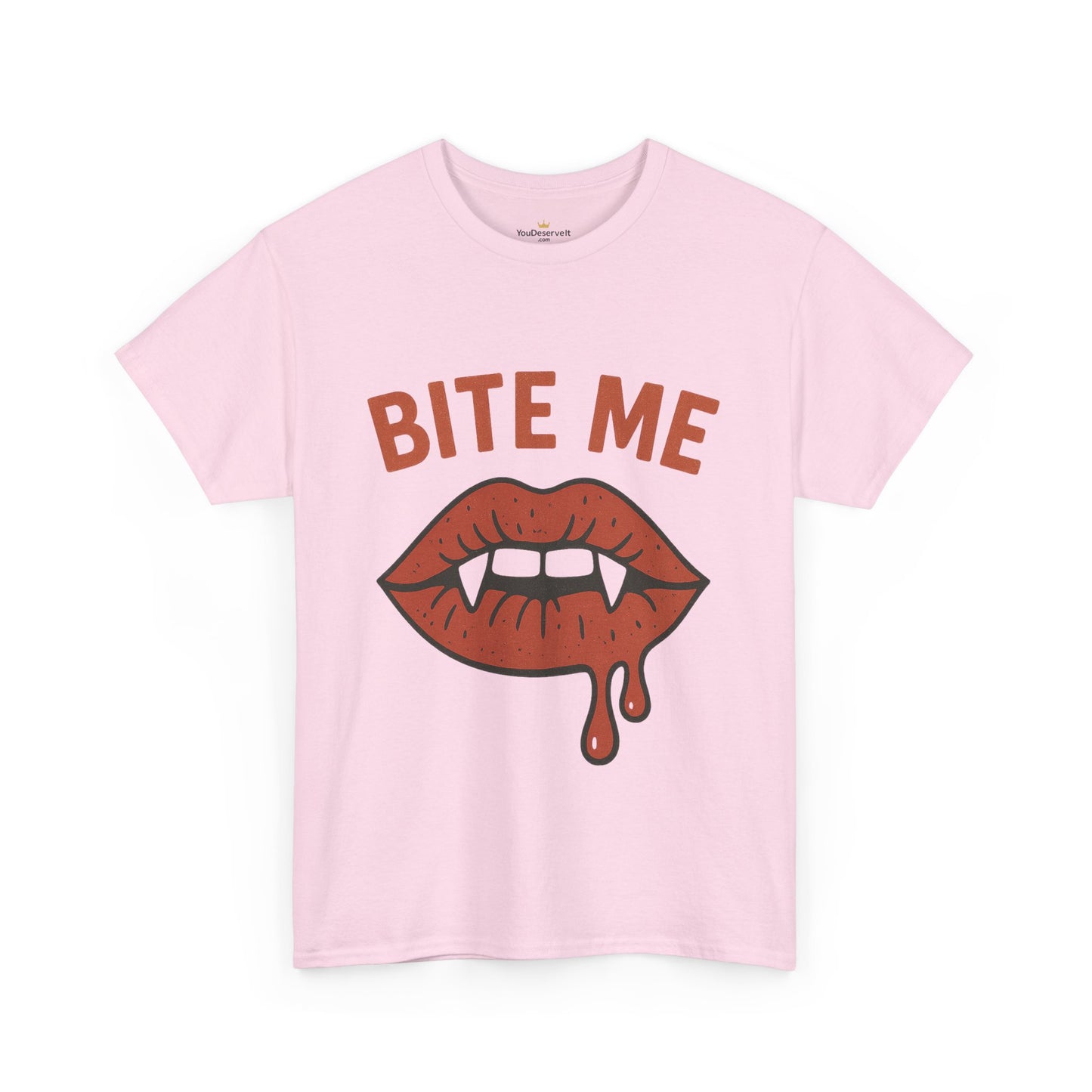 Bite Me Graphic Tee | Unisex Cotton Shirt, Halloween Apparel, Funny T-Shirt, Gothic Style, Trendy Graphic Tee