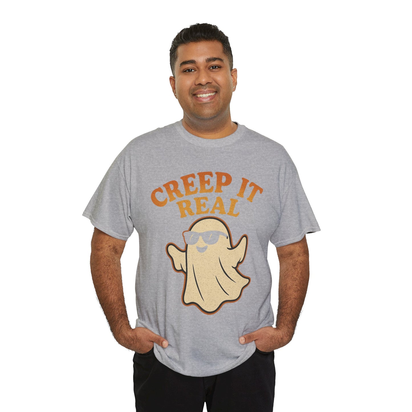 Creep It Real Shirt | Funny Halloween Ghost T-Shirt with Sunglasses