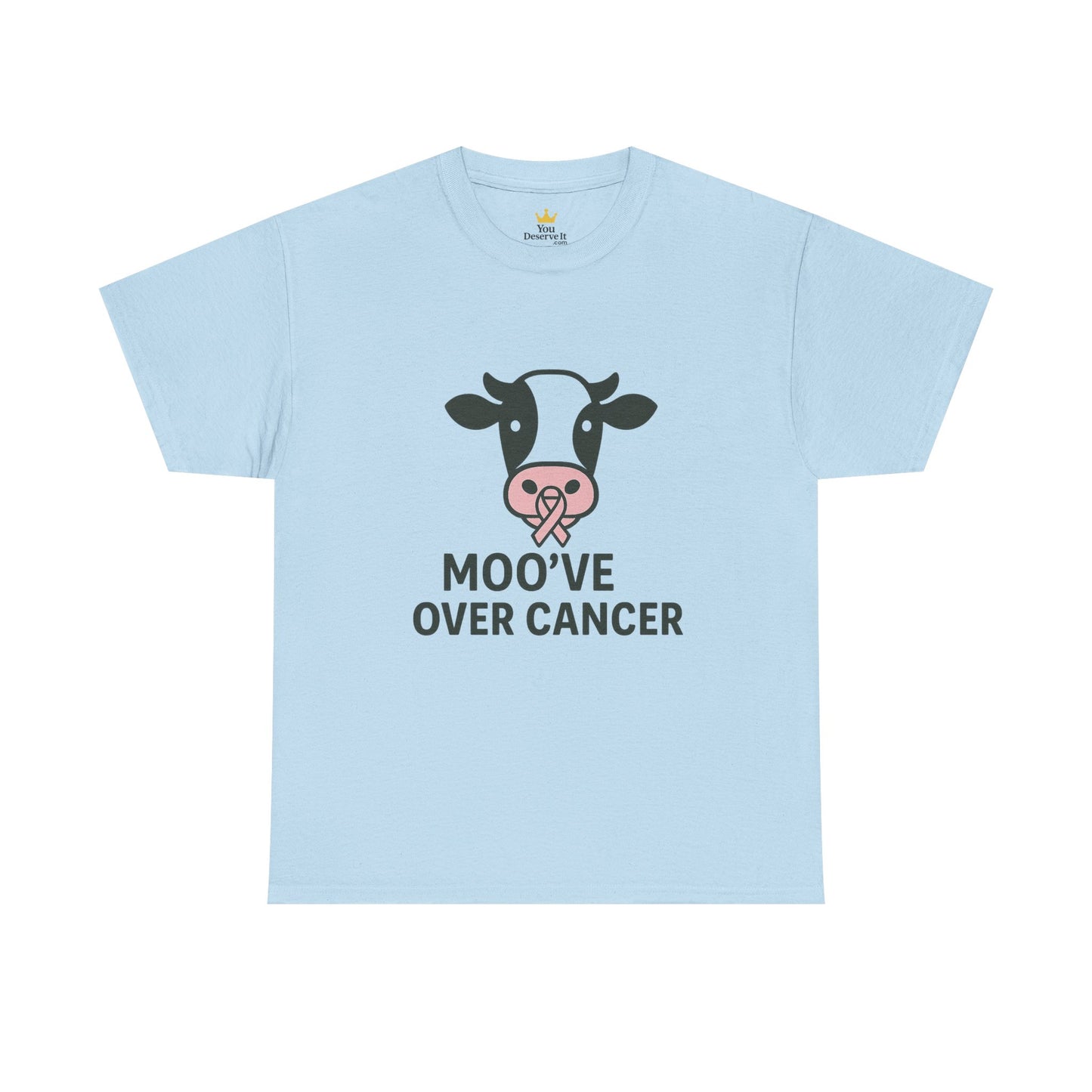 Moo've Over Cancer | Breast Cancer Awareness Cow Tee