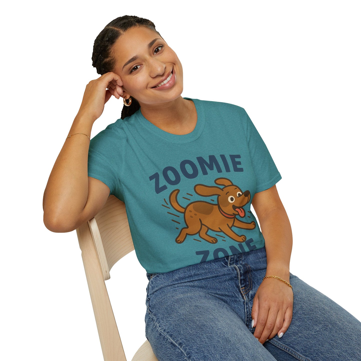 Unisex Dog Lover T-Shirt, Zoomie Zone Tee, Cute Pet Shirt, Funny Animal Humor Top, Gifts for Dog Owners, Playful Canine Apparel