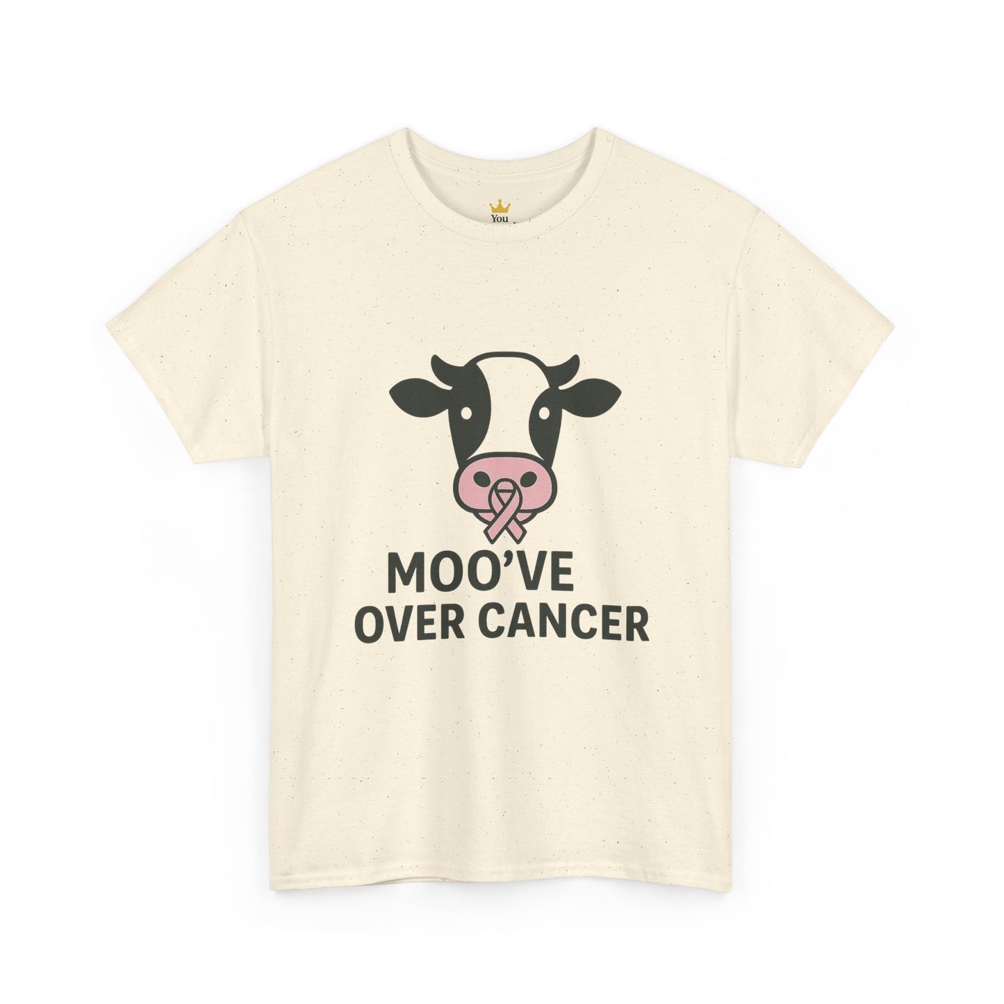 Moo've Over Cancer | Breast Cancer Awareness Cow Tee