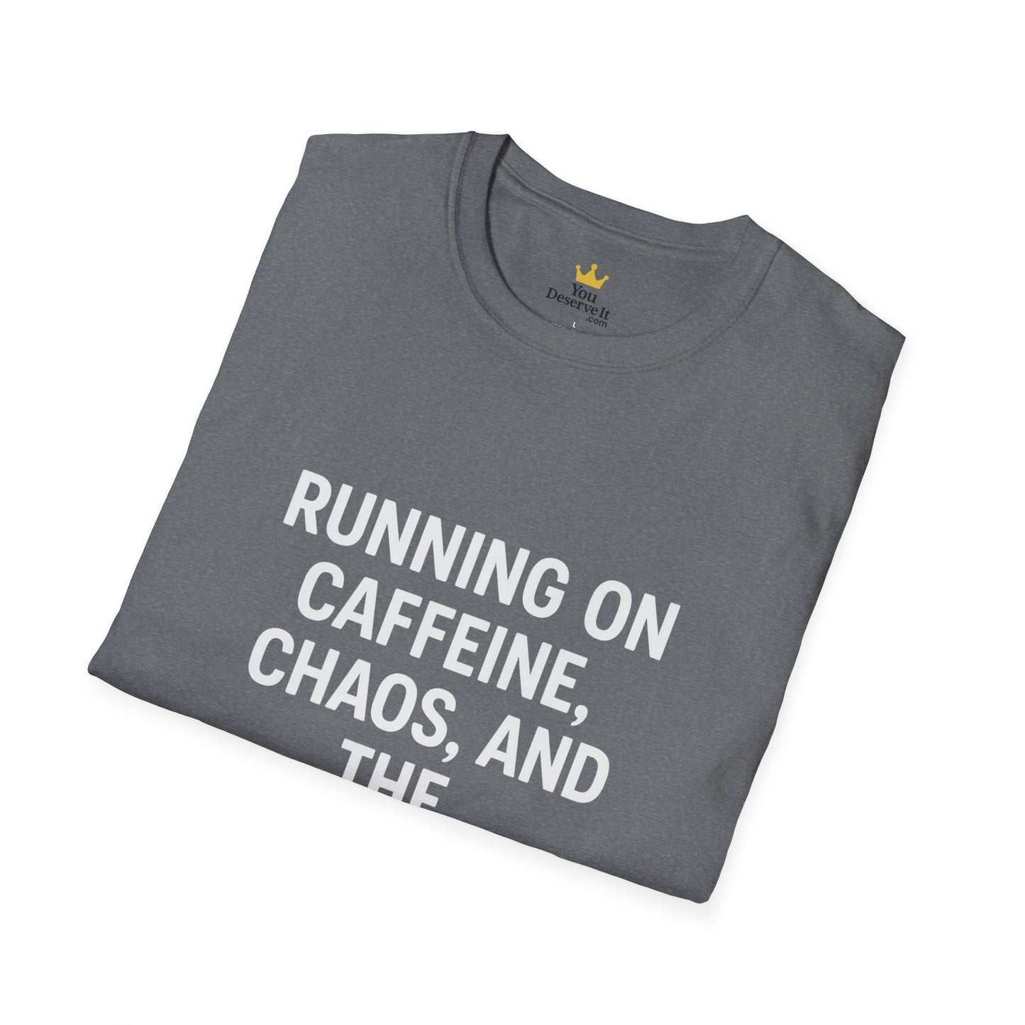 Caffeine Chaos & Audacity Shirt | Funny Sarcastic Quote Tee | Introvert Humor Gift