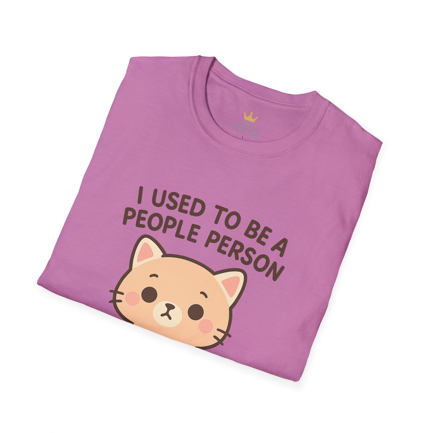 Funny Anti-Social Cat Shirt | I Used to Be a People Person But People Ruined It Tee
