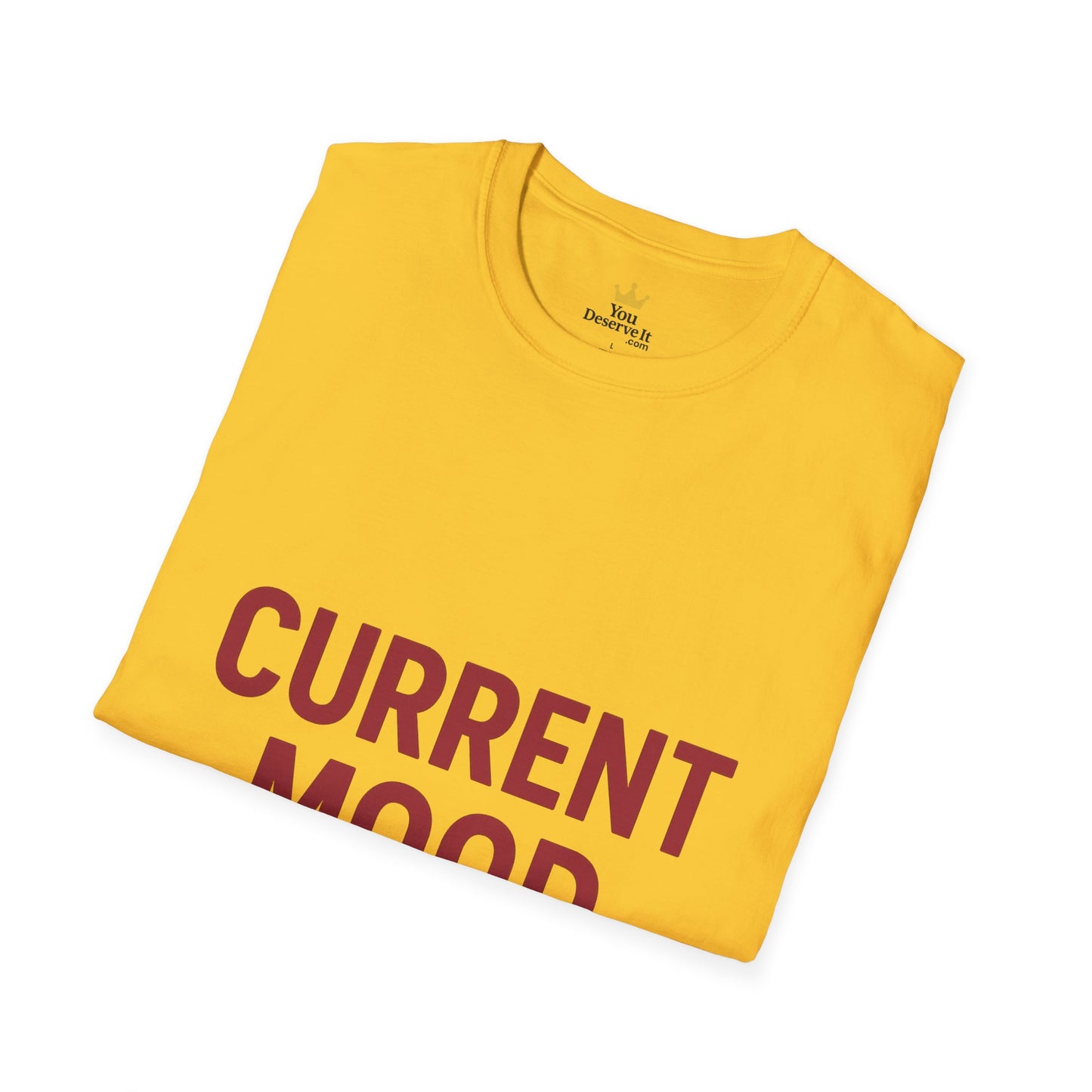 Current Mood T-Shirt | Bold Yellow Tee for Vibe-Setting Style