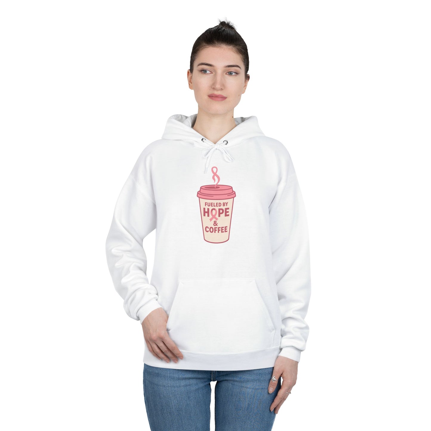 Fueled by Hope & Coffee | Cozy Hoodie for Coffee Lovers