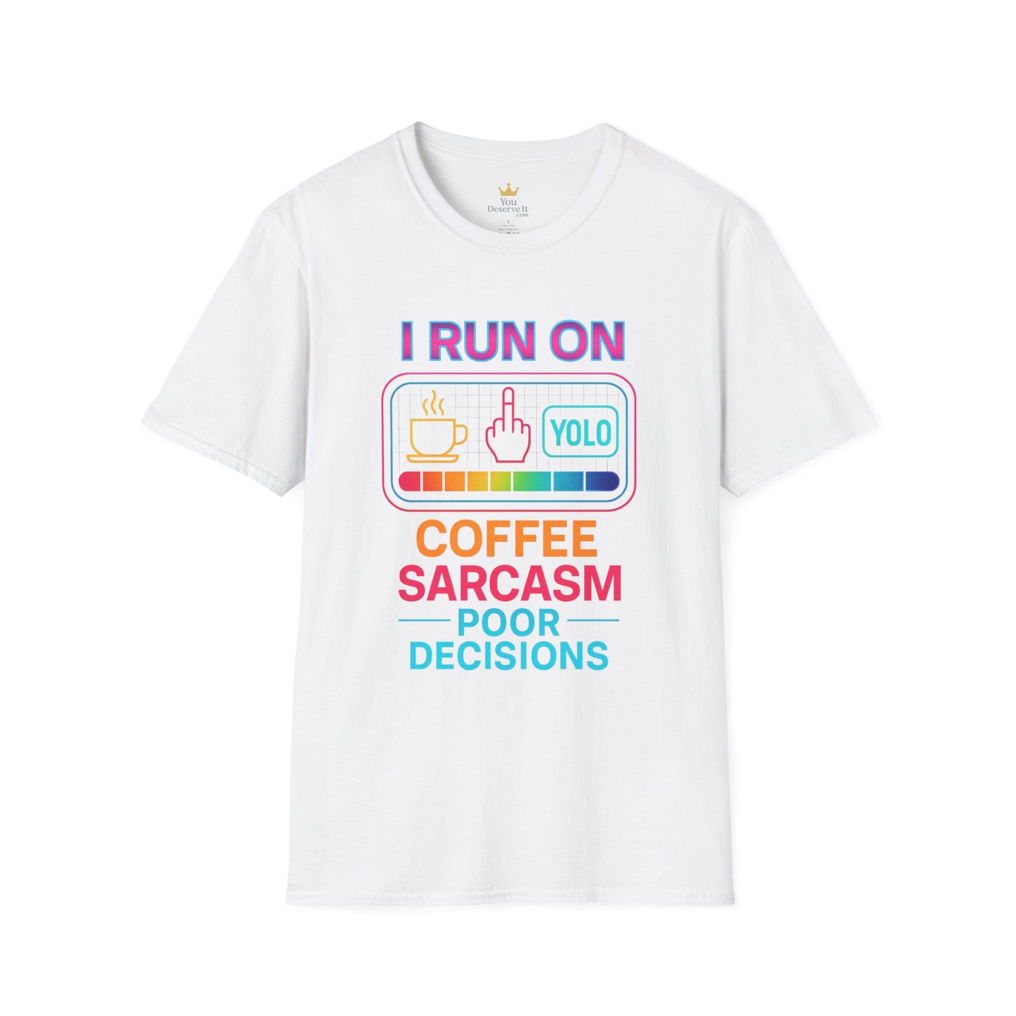 Funny Sarcasm Coffee T-Shirt | Gift for Coffee Lovers | YOLO Tee | Unisex Casual Wear | Ideal for Birthdays, Holidays