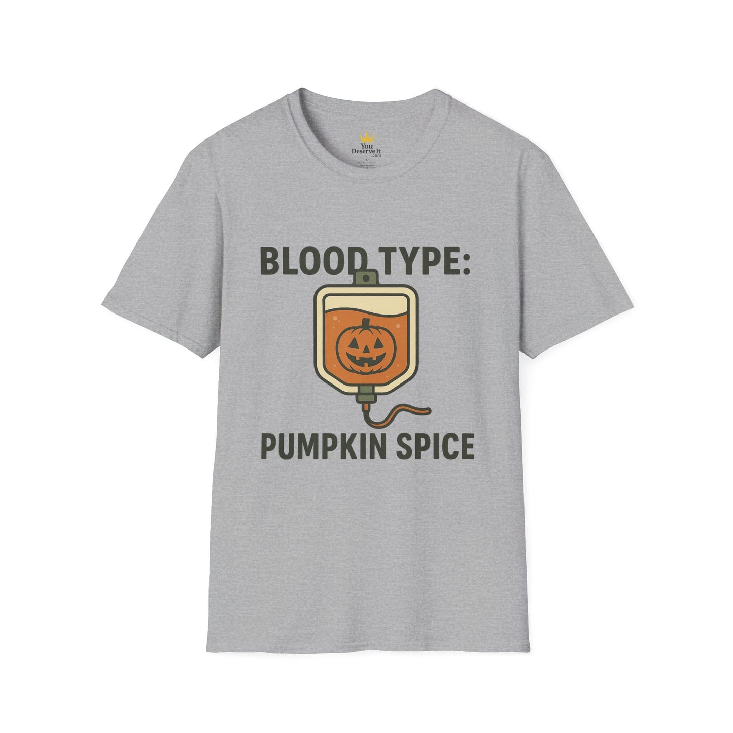 Blood Type: Pumpkin Spice | Funny Fall T-Shirt