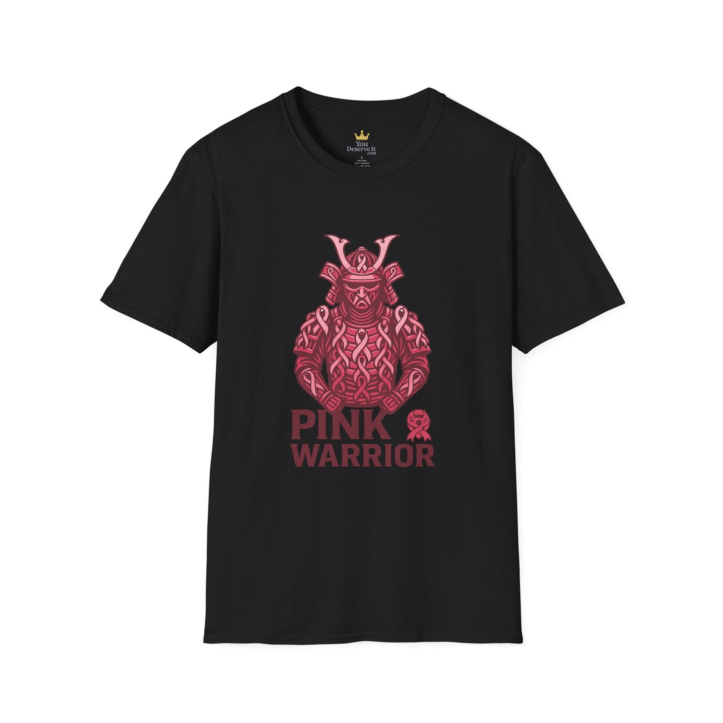 Pink Warrior Samurai T-Shirt | Breast Cancer Awareness Shirt for Fighters and Supporters
