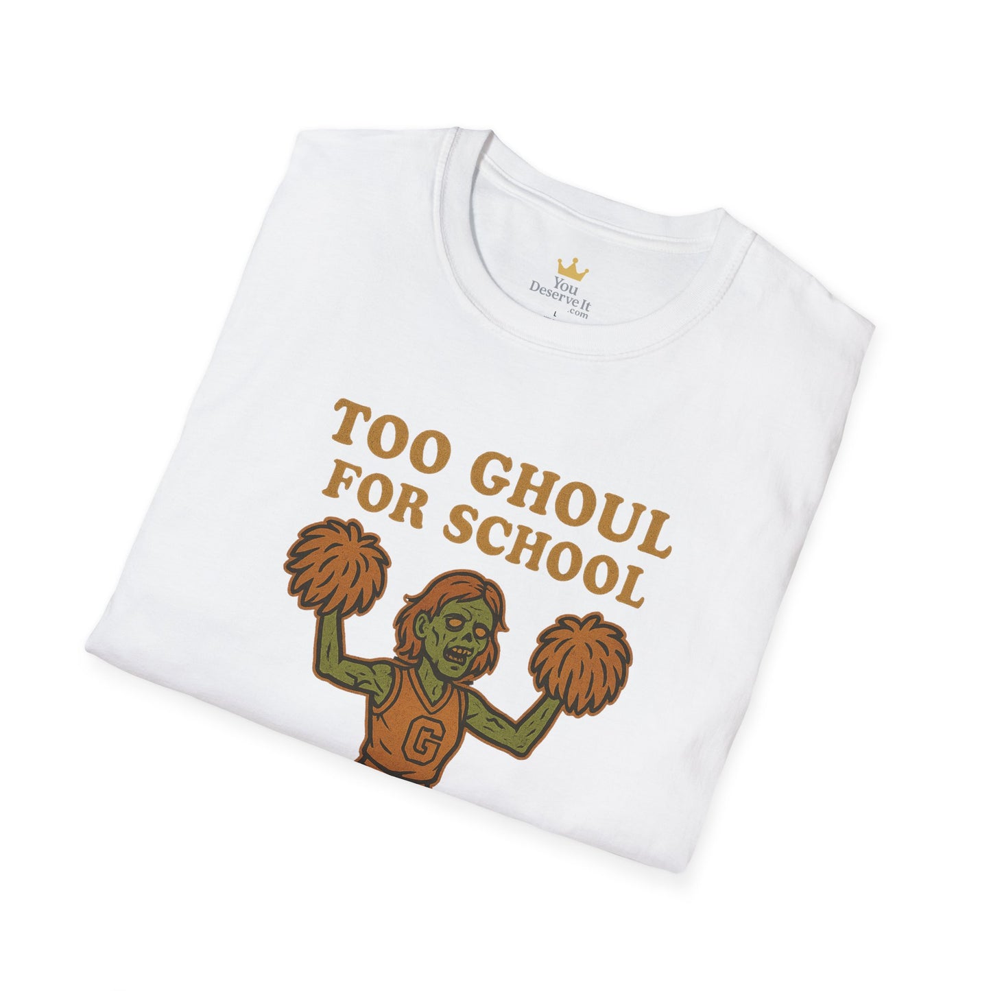 Too Ghoul for School | Zombie Cheerleader Halloween Tee