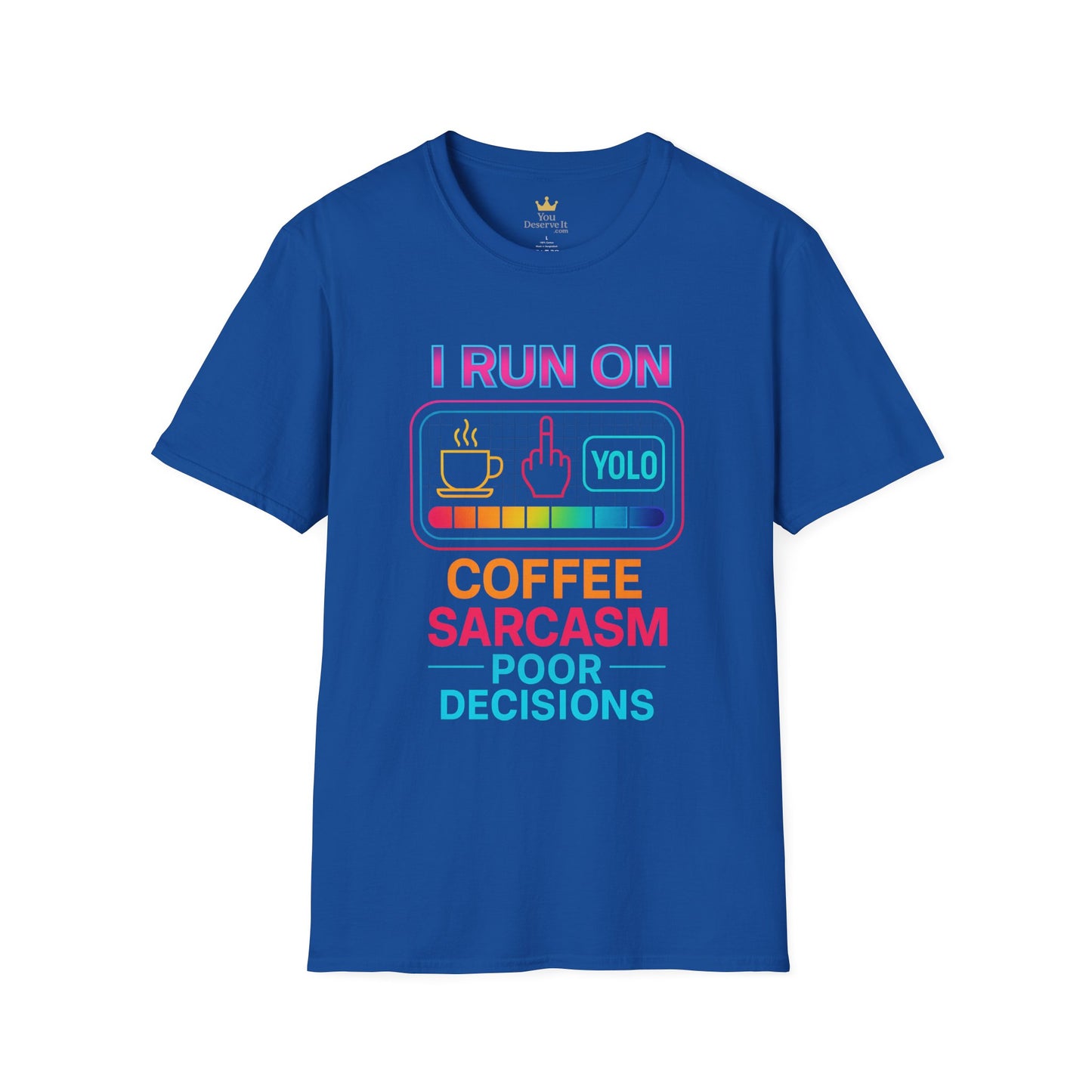 Funny Sarcasm Coffee T-Shirt | Gift for Coffee Lovers | YOLO Tee | Unisex Casual Wear | Ideal for Birthdays, Holidays