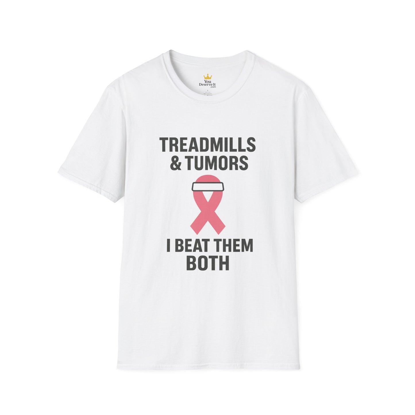 Treadmills & Tumors I Beat Them Both | Breast Cancer Survivor Workout Shirt