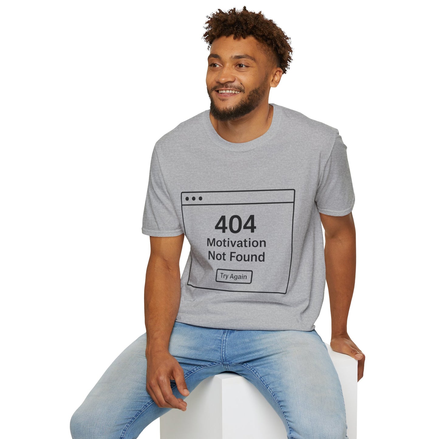 404: Motivation Not Found Tee – Your New Favorite Mood Shirt