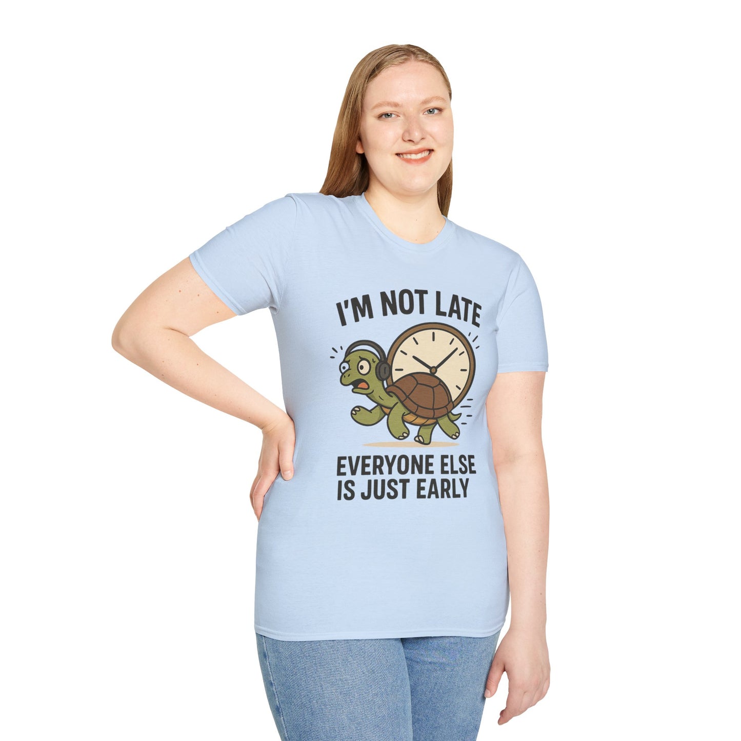Funny Turtle T-Shirt, Humorous Gift for Friends, Unisex Graphic Tee, Birthday Present, Casual Wear, Animal Lover Shirt