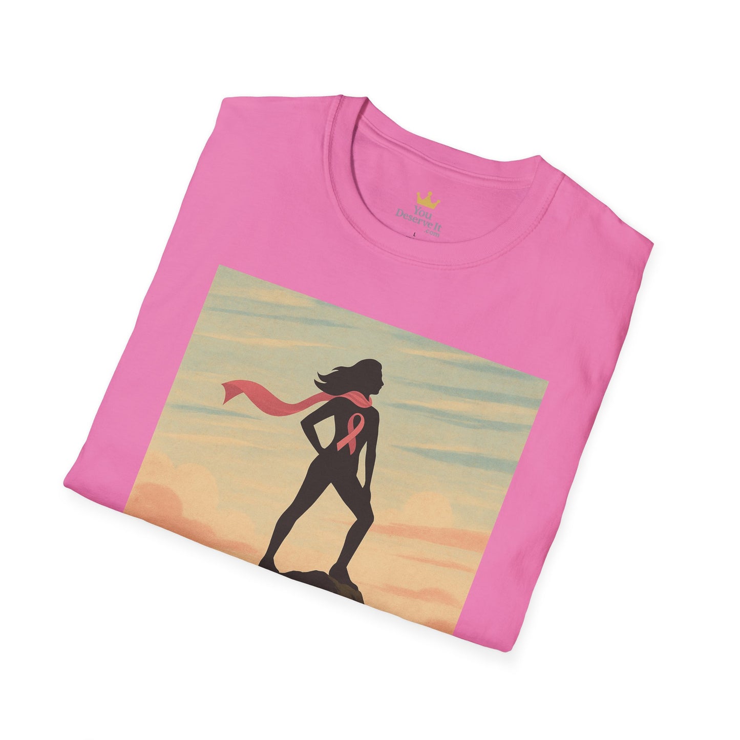 Still Standing Shirt | Breast Cancer Survivor Graphic Tee | Warrior Woman Ribbon Shirt