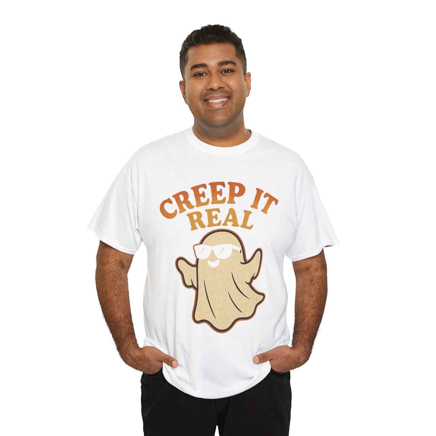Creep It Real Shirt | Funny Halloween Ghost T-Shirt with Sunglasses