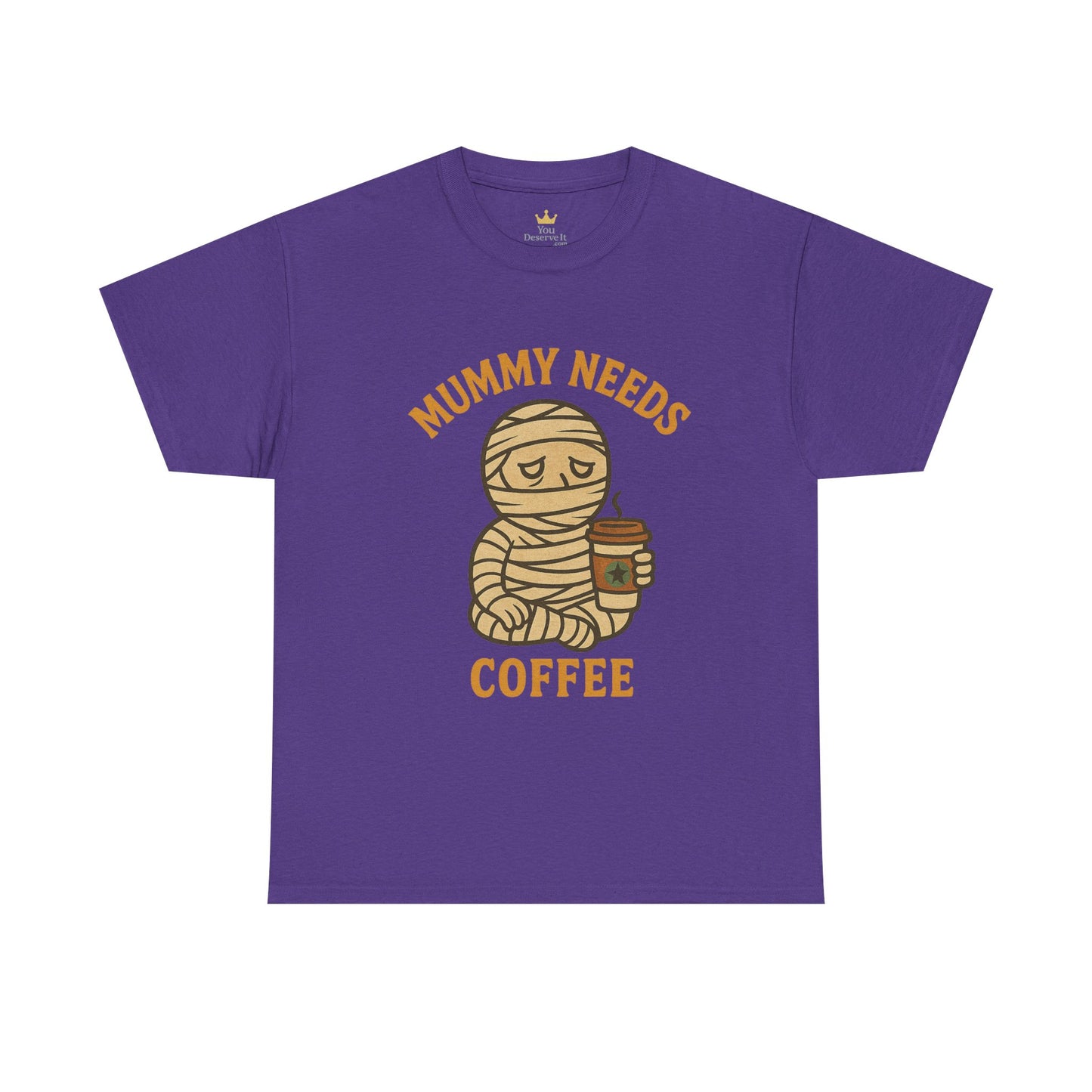 Mummy Needs Coffee Shirt | Funny Halloween Tired Mom Tee with Caffeine Theme