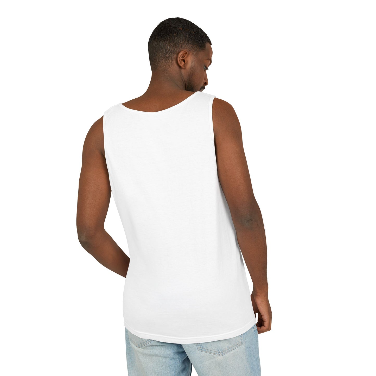 Retro USA Tank Top | Wavy Red White & Blue 70s Style Sleeveless