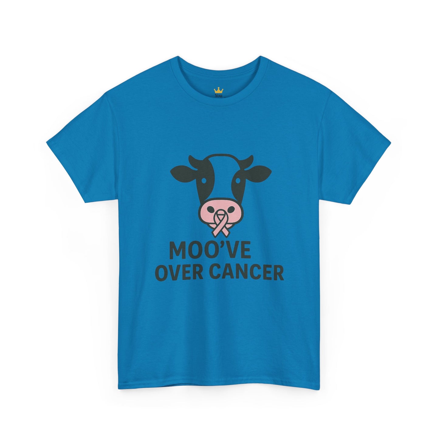 Moo've Over Cancer | Breast Cancer Awareness Cow Tee
