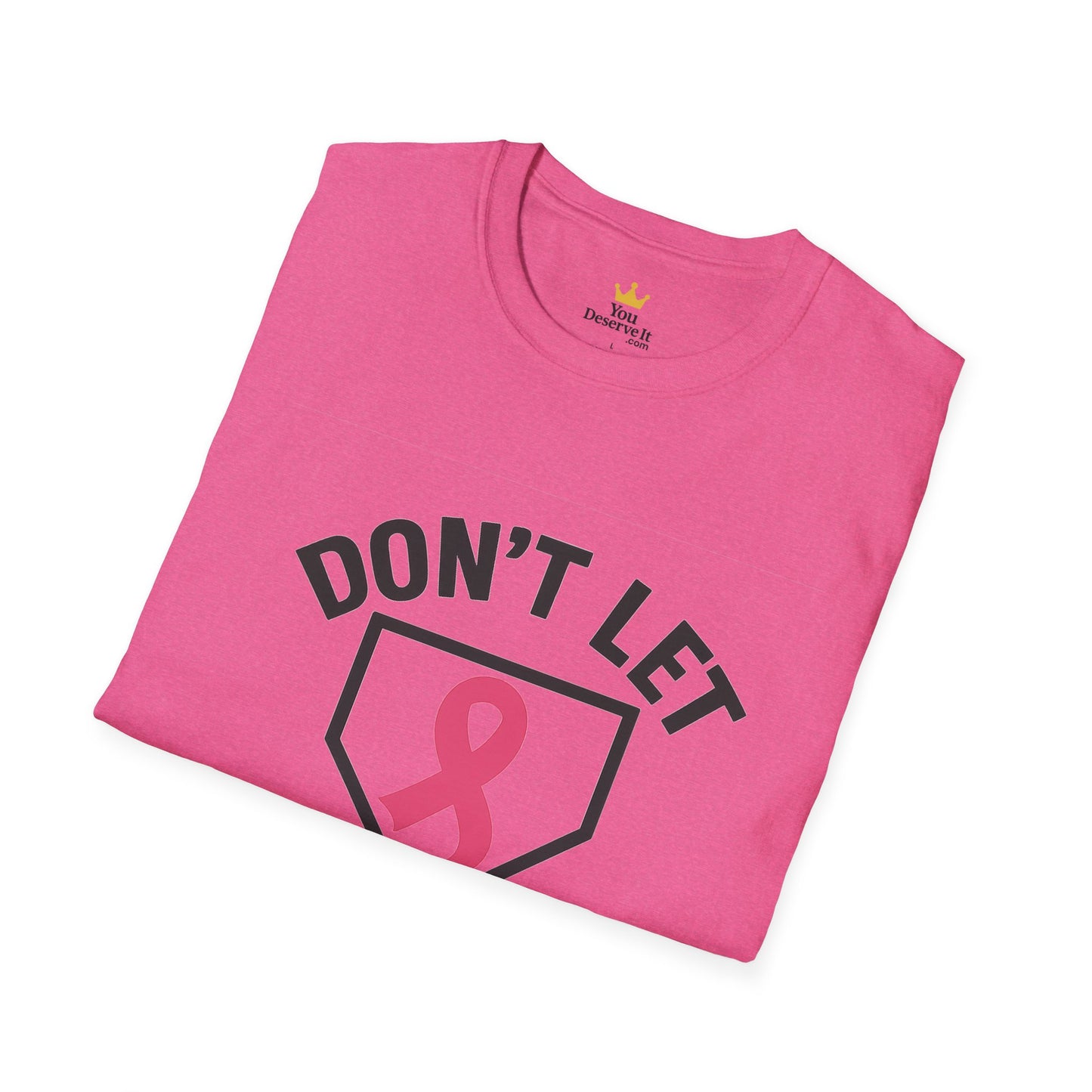 Funny Breast Cancer Awareness Shirt | Don't Let Cancer Steal 2nd Base Tee