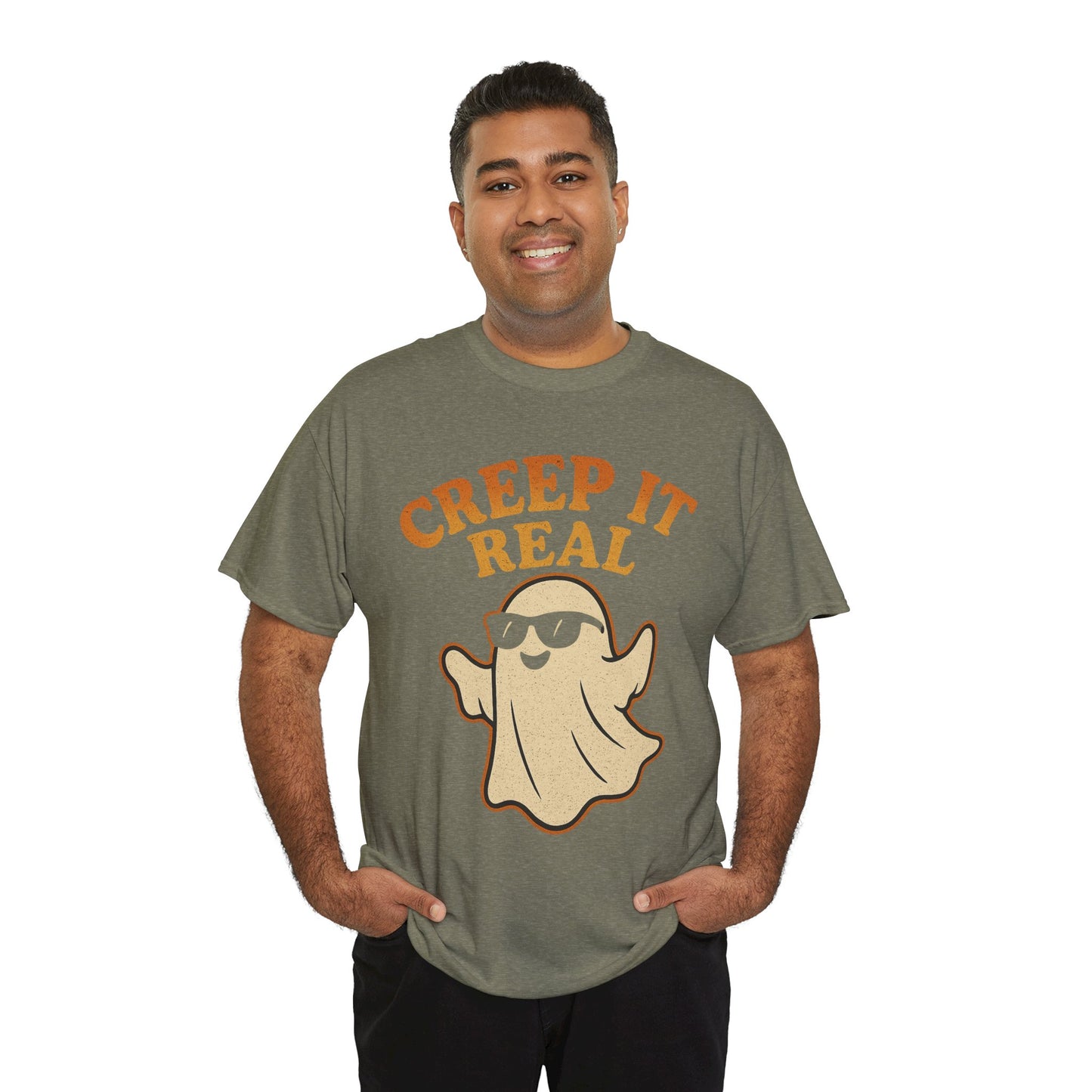 Creep It Real Shirt | Funny Halloween Ghost T-Shirt with Sunglasses