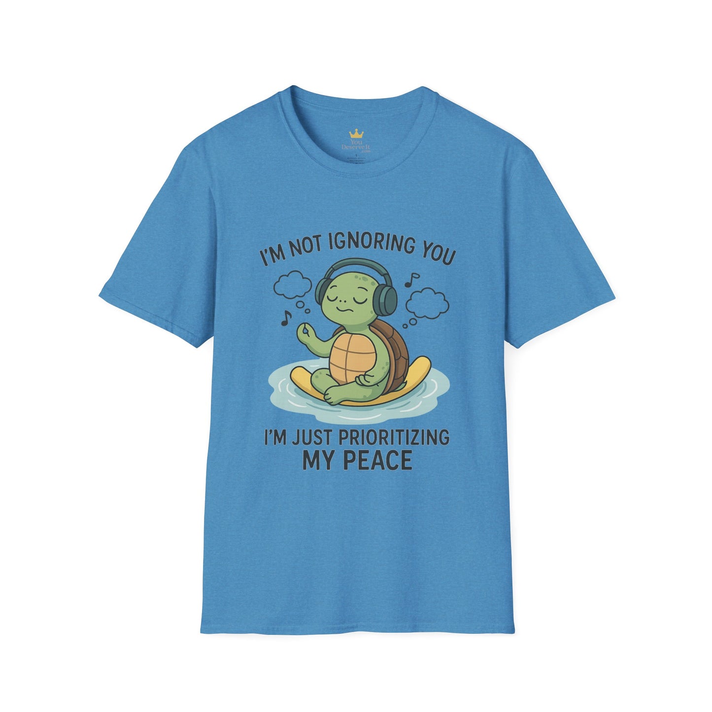 Calm Vibes Turtle T-Shirt - My Peace Graphic Tee, Relaxation Shirt, Nature Lover Gift, Mindfulness Apparel, Cute Animal Top