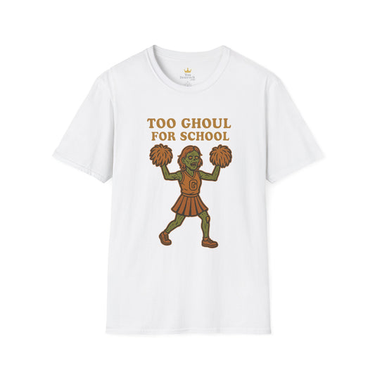 Too Ghoul for School | Zombie Cheerleader Halloween Tee