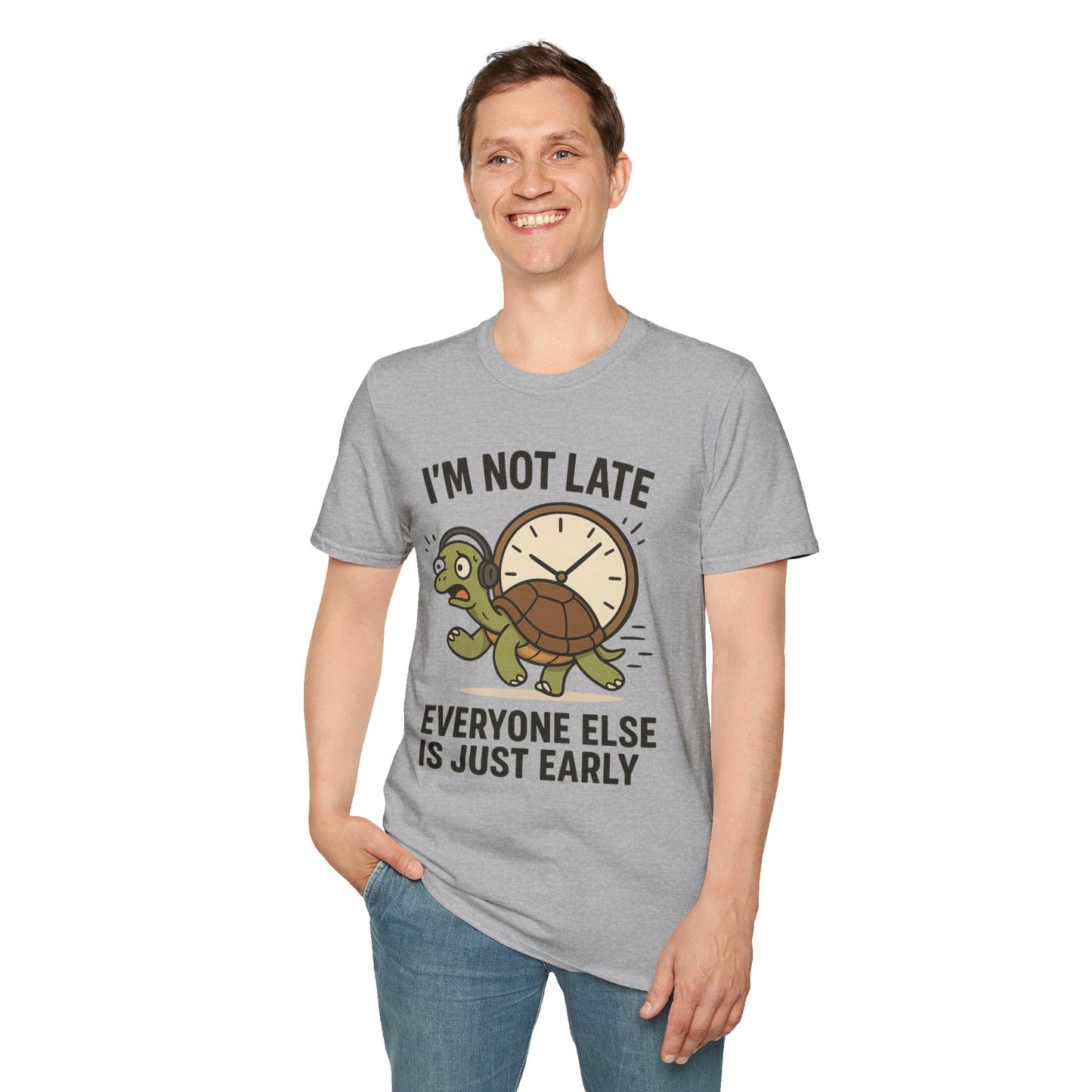 Funny Turtle T-Shirt, Humorous Gift for Friends, Unisex Graphic Tee, Birthday Present, Casual Wear, Animal Lover Shirt