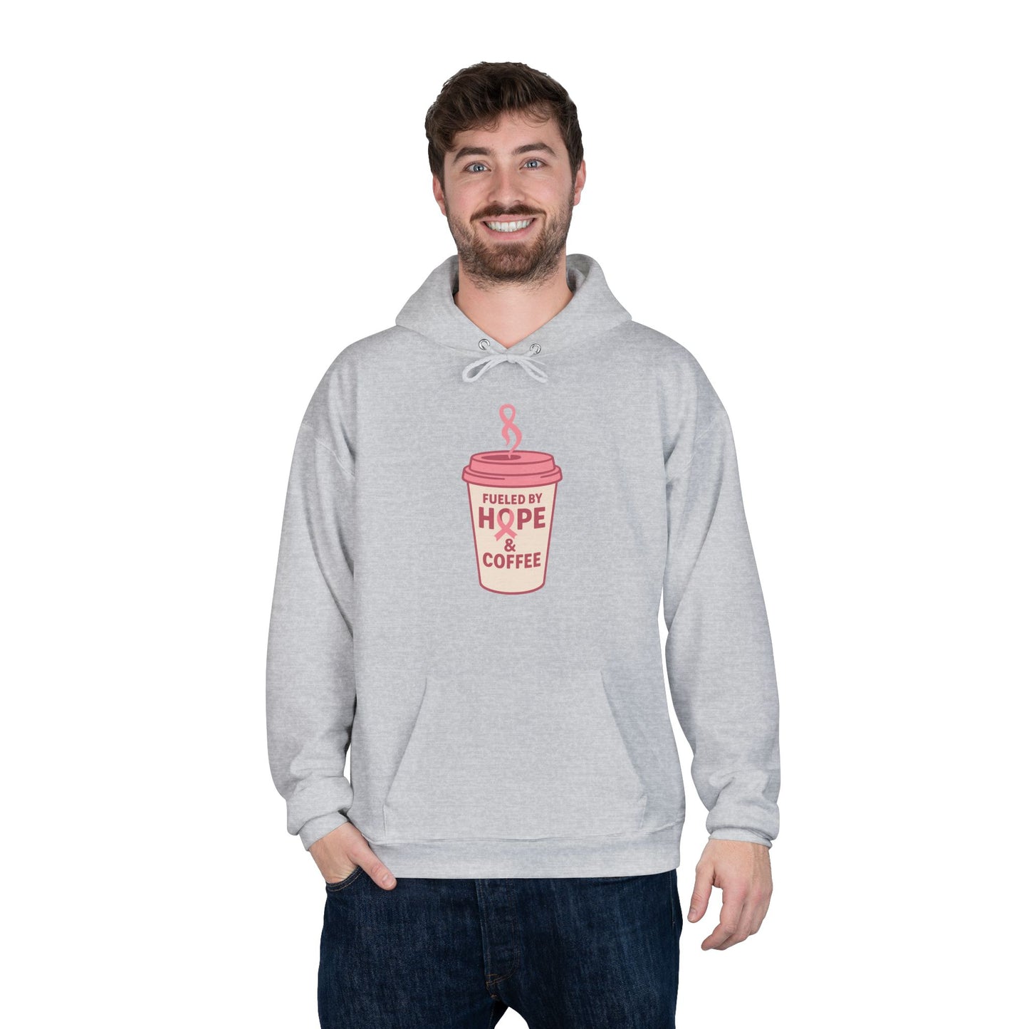 Fueled by Hope & Coffee | Cozy Hoodie for Coffee Lovers