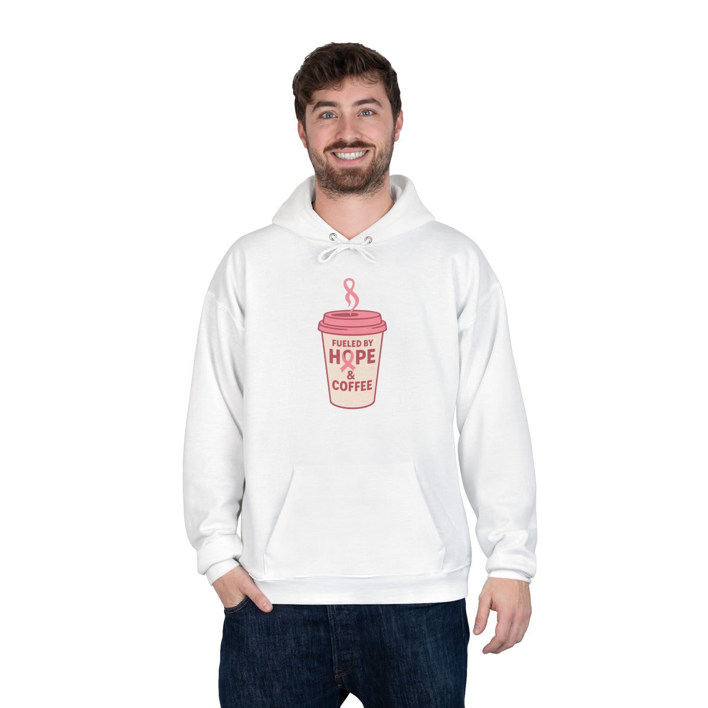 Fueled by Hope & Coffee | Cozy Hoodie for Coffee Lovers