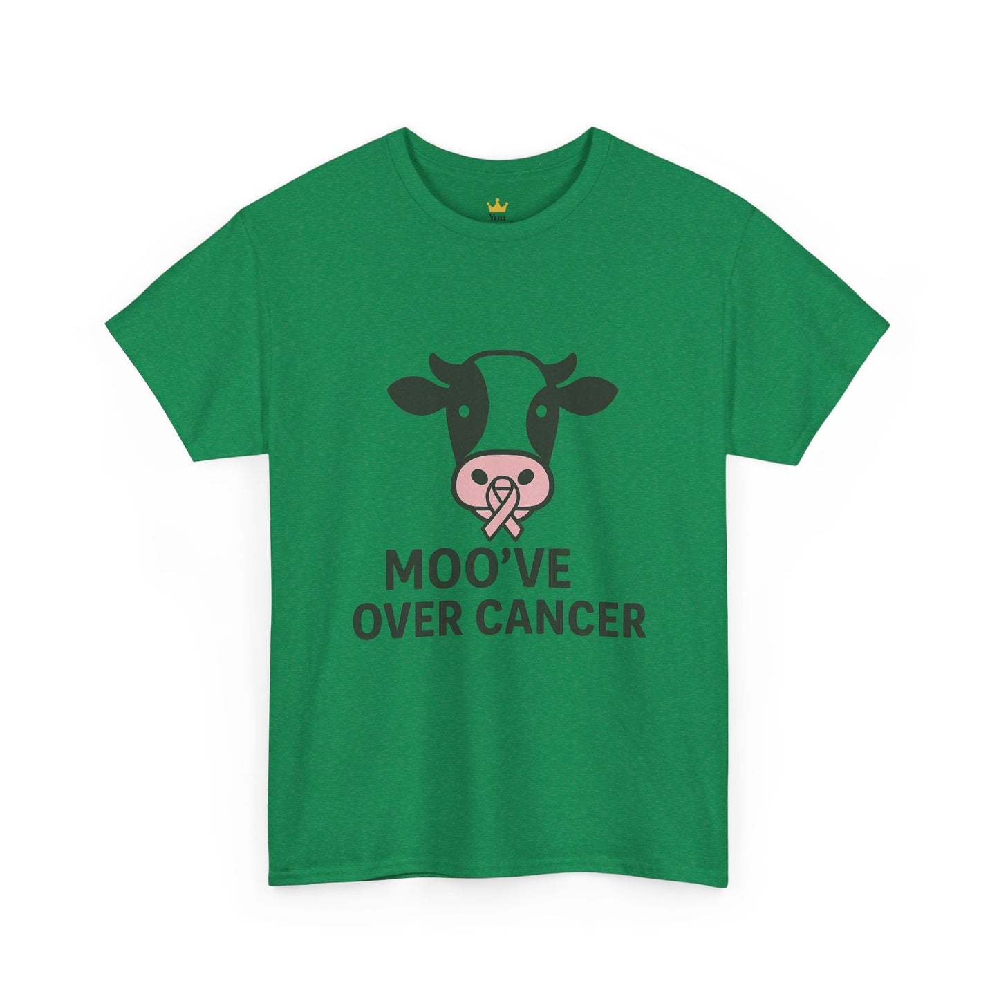 Moo've Over Cancer | Breast Cancer Awareness Cow Tee