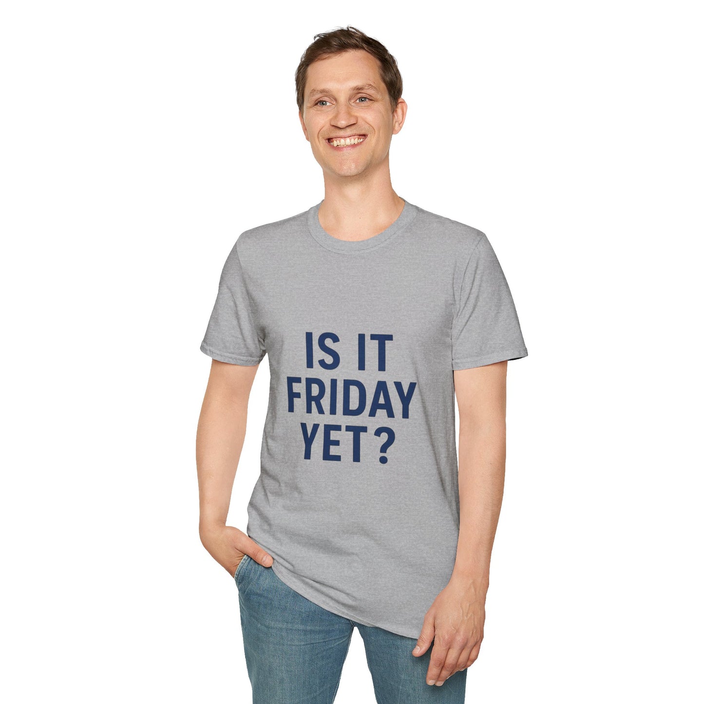 Is It Friday Yet? T-Shirt | Funny Work Week Shirt for Office Zombies