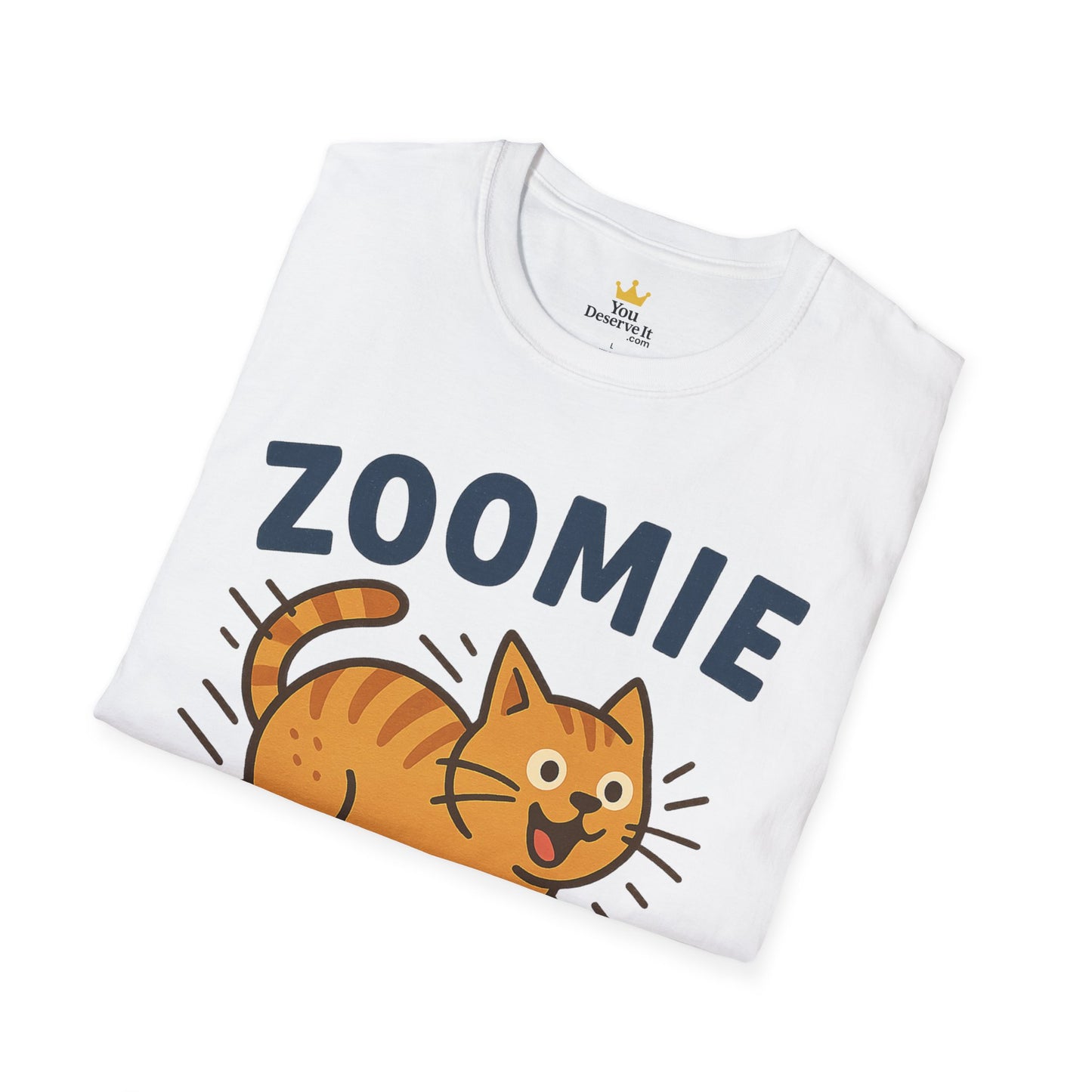 Cute Cat Zoomie Zone T-Shirt, Cat Lover Gift, Funny Pet Tee, Animal T-Shirt, Casual Everyday Top