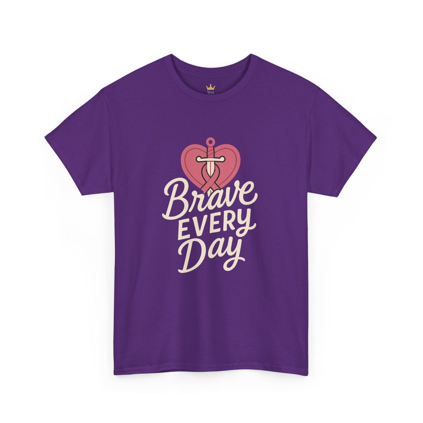 Brave Every Day Shirt | Breast Cancer Awareness Support Tee | Inspirational Courage Graphic T-Shirt