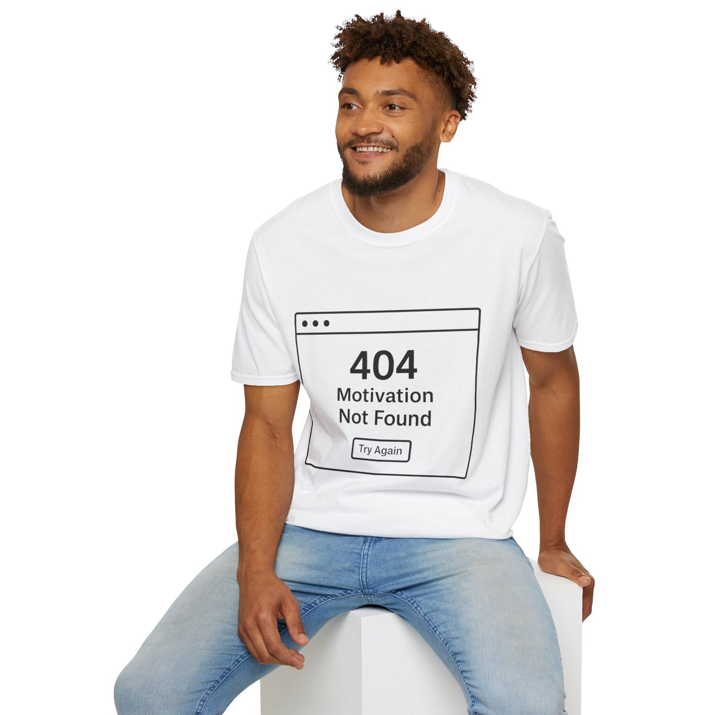 404: Motivation Not Found Tee – Your New Favorite Mood Shirt
