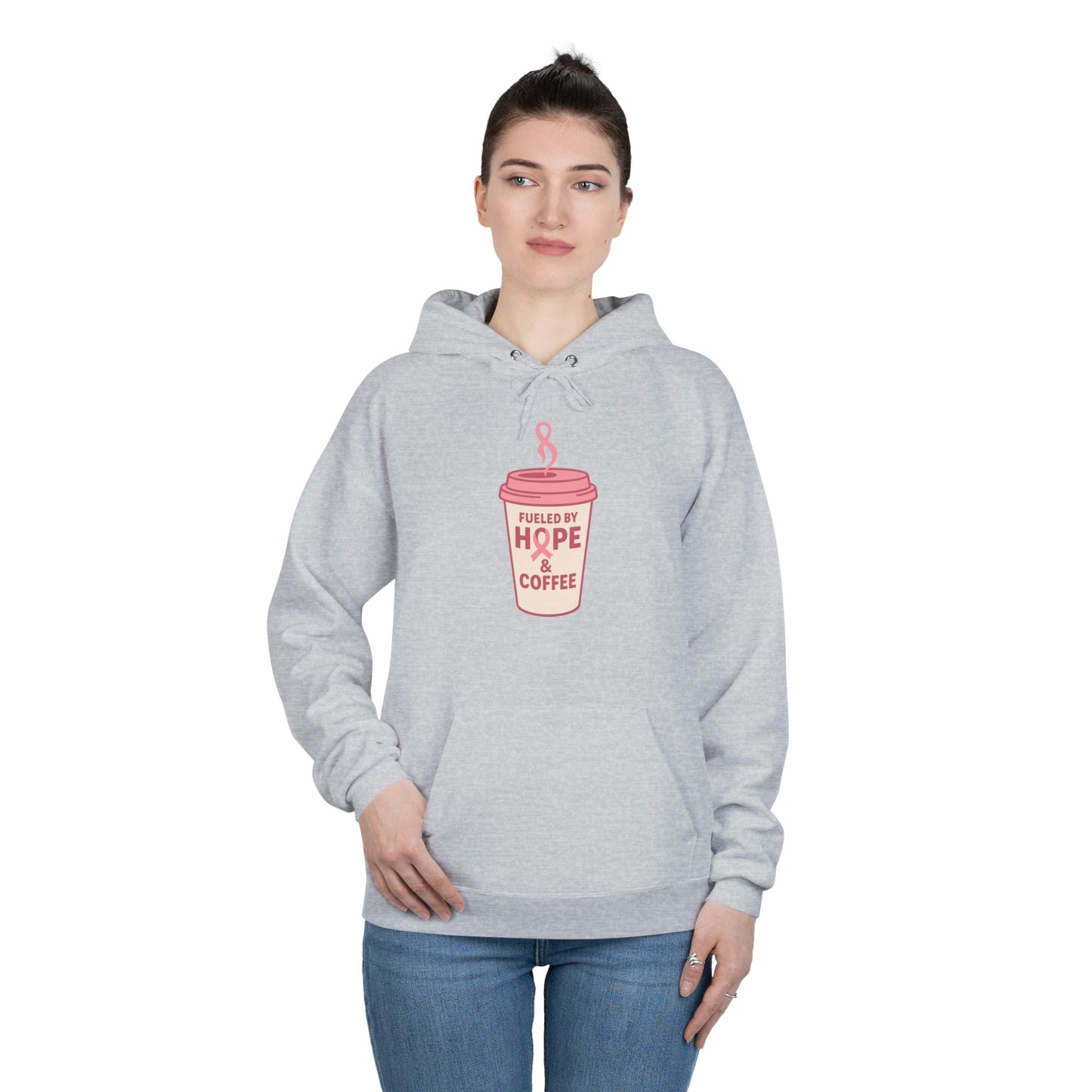 Fueled by Hope & Coffee | Cozy Hoodie for Coffee Lovers