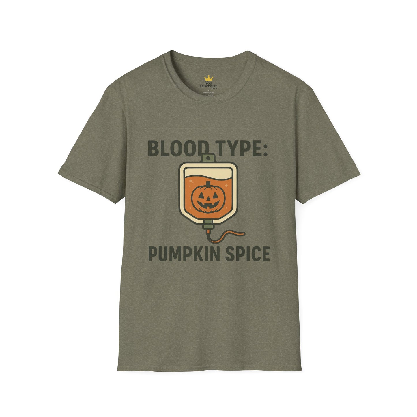 Blood Type: Pumpkin Spice | Funny Fall T-Shirt