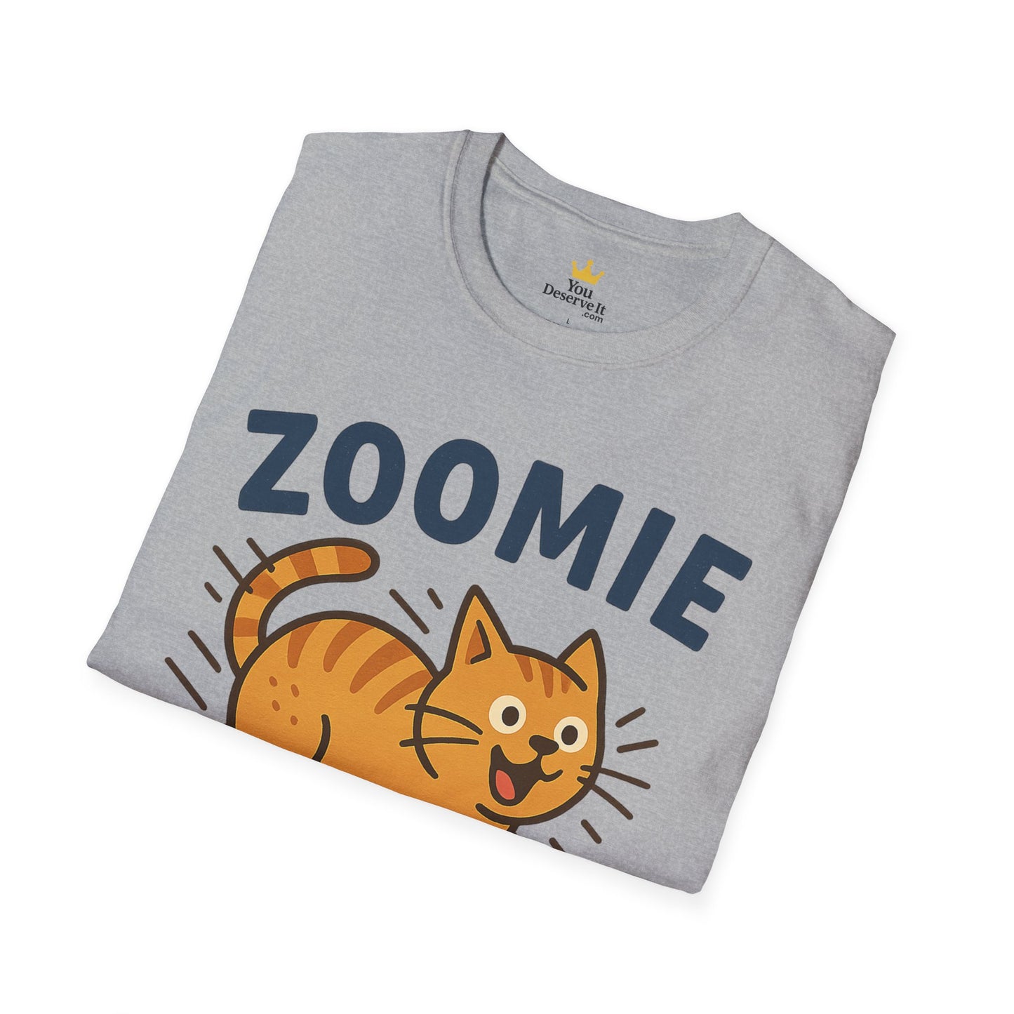 Cute Cat Zoomie Zone T-Shirt, Cat Lover Gift, Funny Pet Tee, Animal T-Shirt, Casual Everyday Top