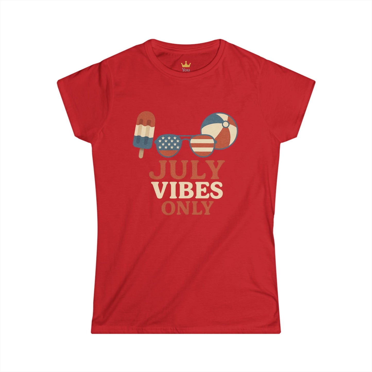 July Vibes Only | Patriotic Summer Popsicle & Beach Shirt