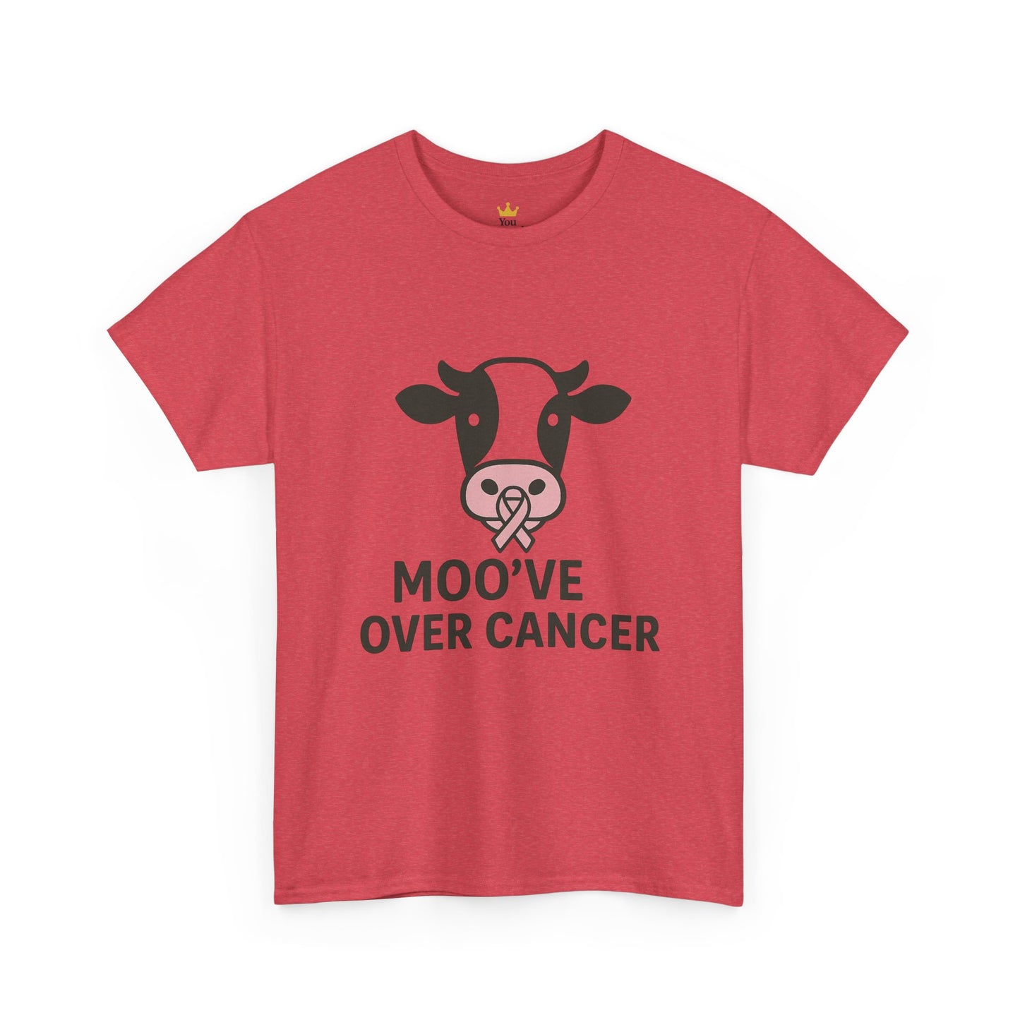 Moo've Over Cancer | Breast Cancer Awareness Cow Tee