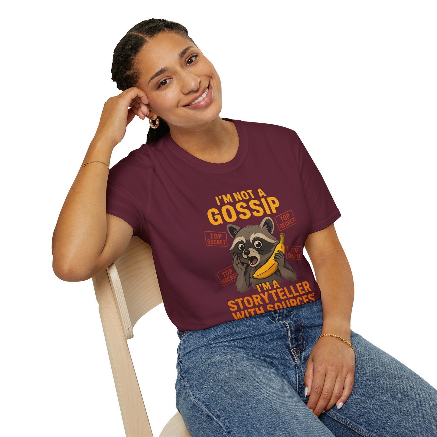 Funny Animal T-Shirt, I'm Not a Gossip Storyteller Tee, Gift for Animal Lovers, Casual Wear, Humorous Tees