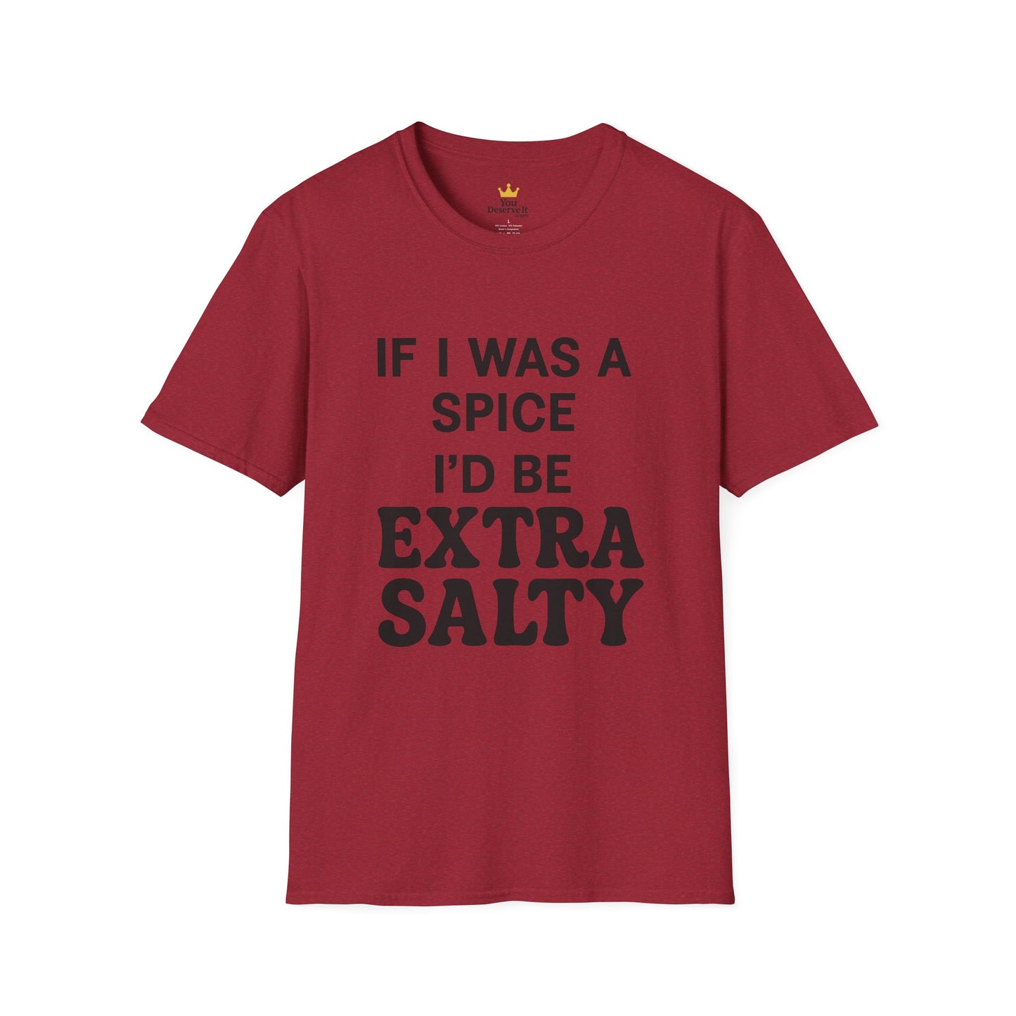 Extra Salty Shirt | Sarcastic Funny Spice Quote T-Shirt for Sass Queens