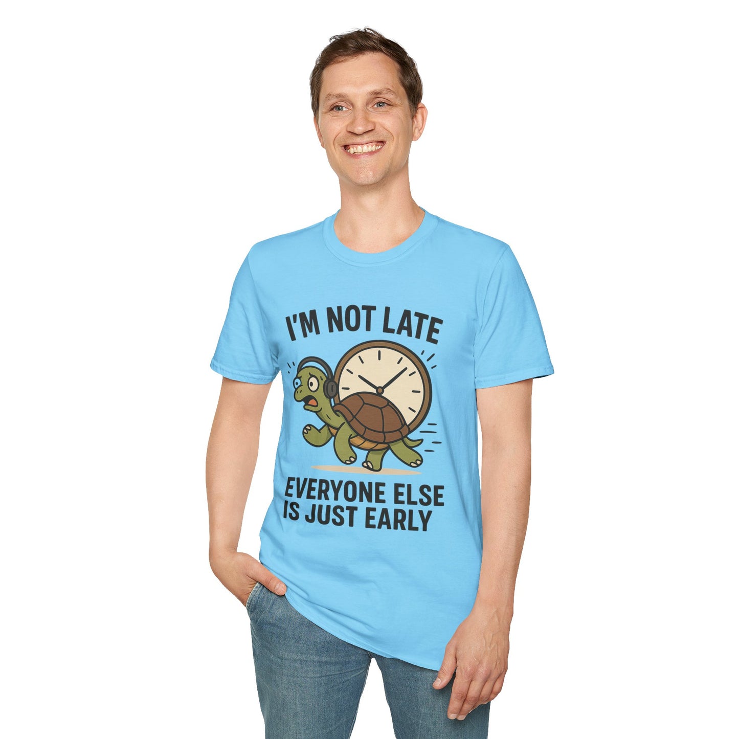 Funny Turtle T-Shirt, Humorous Gift for Friends, Unisex Graphic Tee, Birthday Present, Casual Wear, Animal Lover Shirt