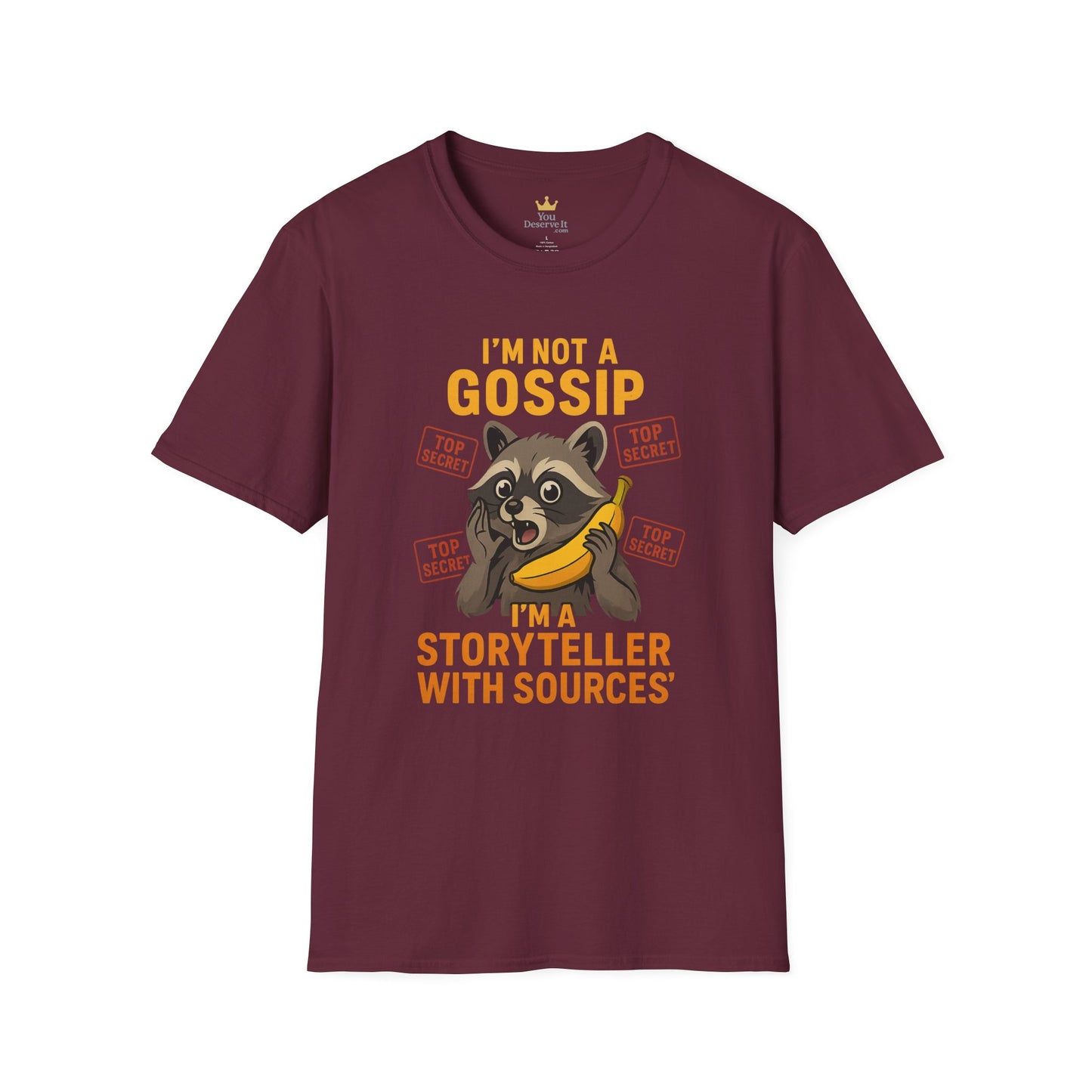 Funny Animal T-Shirt, I'm Not a Gossip Storyteller Tee, Gift for Animal Lovers, Casual Wear, Humorous Tees